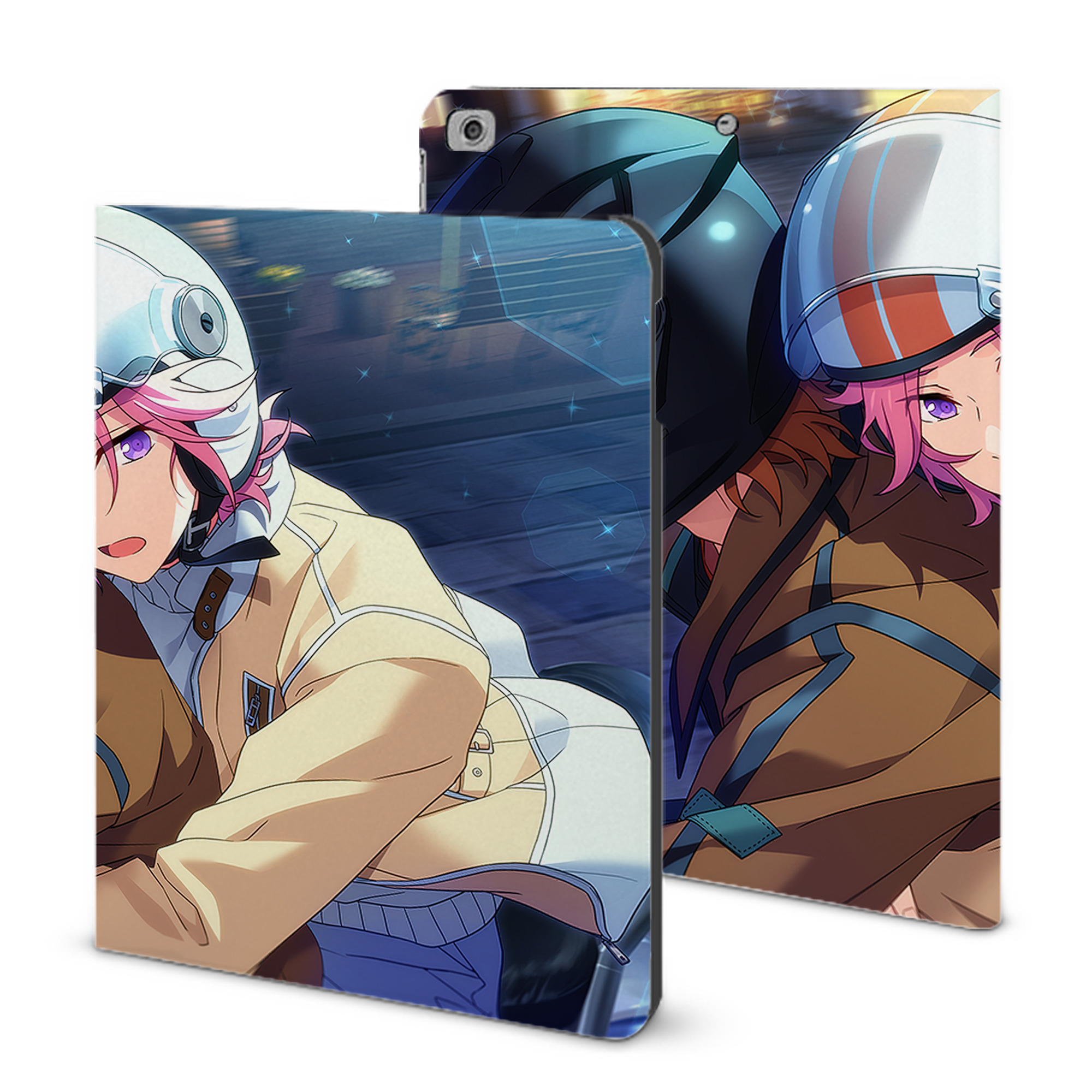 （画像用） あんさんぶるスターズ! Ensemble Stars IPad ケース ブック型 PUレザー TPU 耐衝撃 軽量 薄型 ペン収納なし 全面保護 IPad 各モデル対応